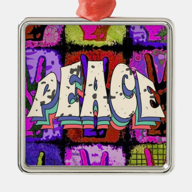 Peace Metall Ornament (Framsidan)