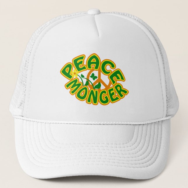 Peace Monger hat - välj färg Truckerkeps (Framsida)