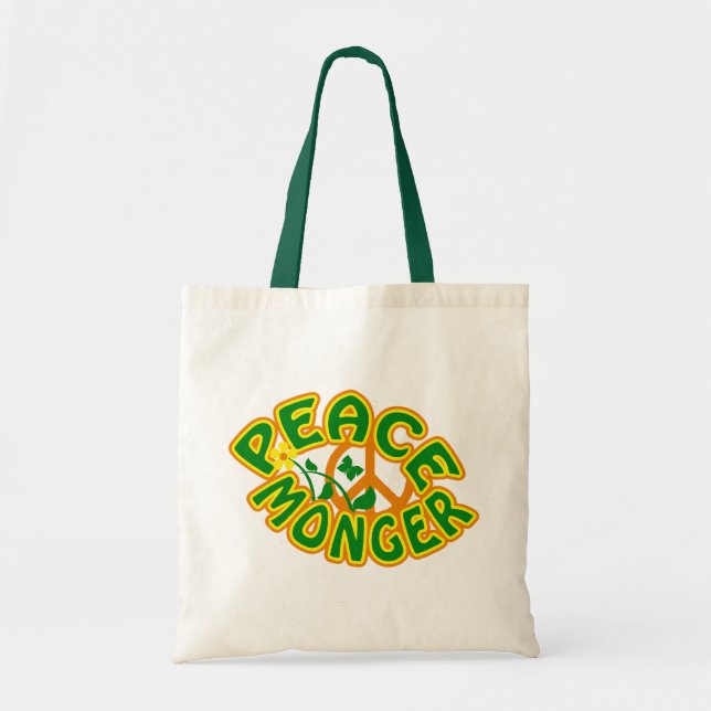 Peace Monger-väska - välj stil & färg Tygkasse (Framsidan)