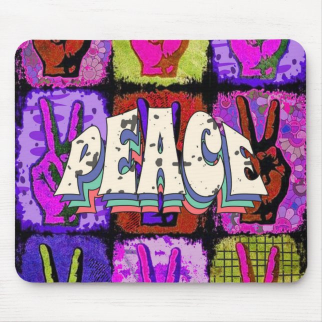 Peace Mouse Pad Musmatta (Framsidan)