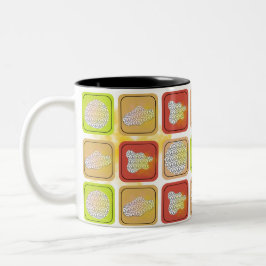 peace mug theme drinking coffee mug Två-Tonad mugg
