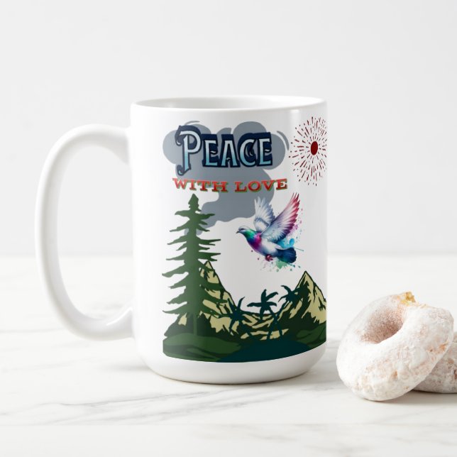 Peace Mugg - Lugn Mindfulness Coffee Kopp (Med munk)