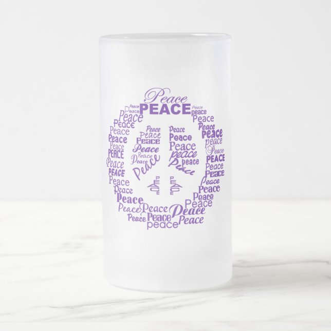 Peace mugg - välj stil & färg (Center)