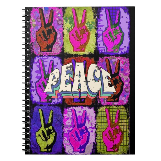 Peace Notebook Anteckningsbok (Framsidan)