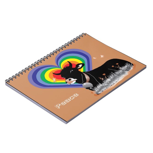 Peace Notebook Anteckningsbok (Vänstra Sidan)