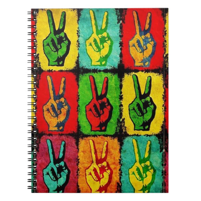 Peace Notebook Anteckningsbok (Framsidan)