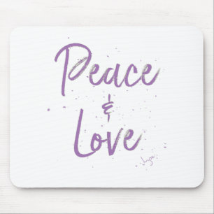 PEACE och Kärlek-Lila Musmatta