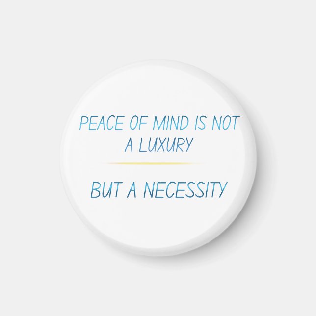 Peace of mind magnet (Framsidan)