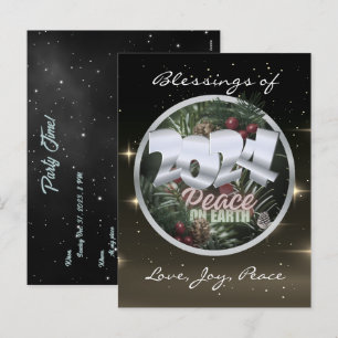 Peace on Earth 2024 Helgdag Postcard Helg Vykort