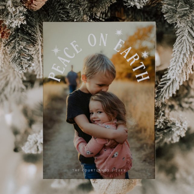 Peace on Earth Arch-julfoto Julkort (Skapare uppladdad)