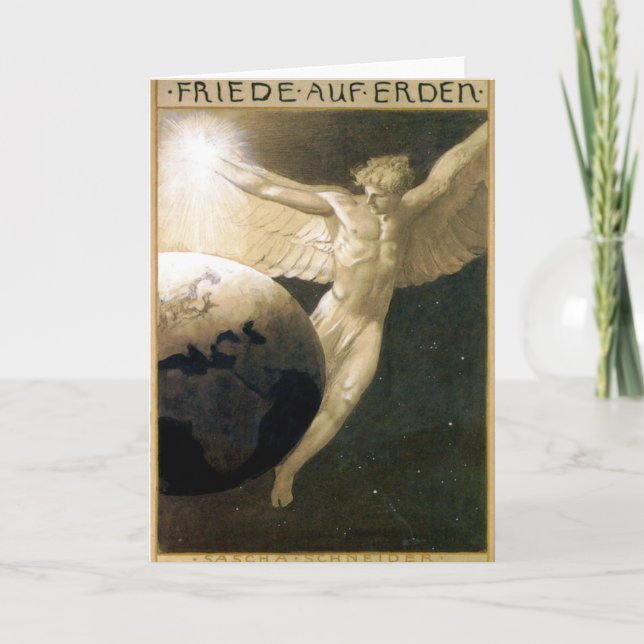 Peace on Earth Fine Art Greetings Card Kort (Framsida)