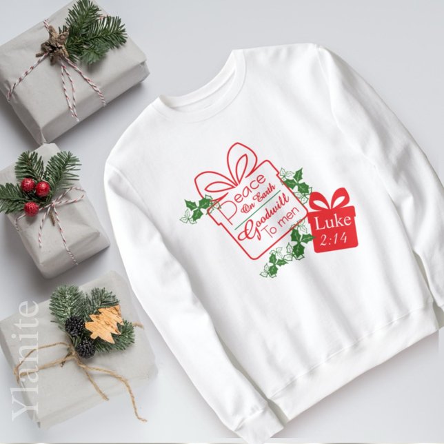 Peace on Earth Goodwill ChristmasT-Shirt Sweatshir T Shirt (Skapare uppladdad)