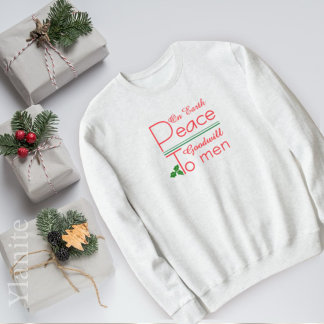 Peace on Earth Goodwill ChristmasT-Shirt T Shirt