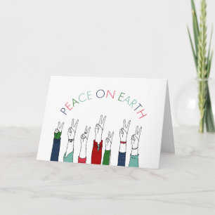 Peace on Earth Helgdag Card Kort
