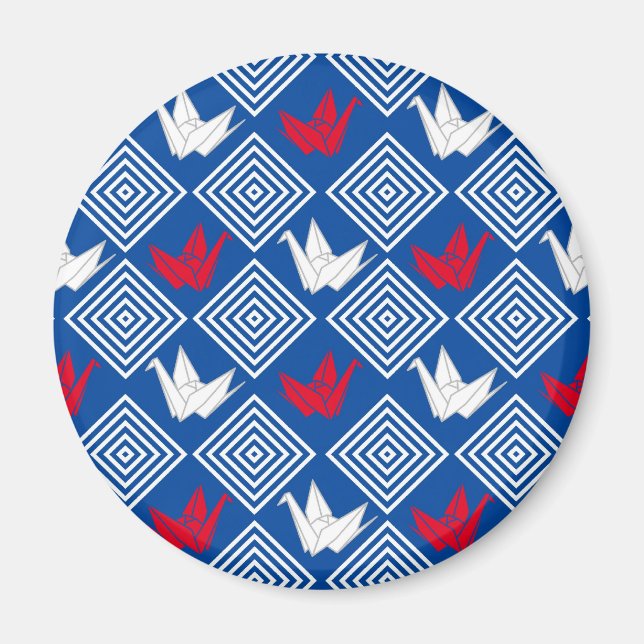 Peace Orizuru Mönster Magnet (Framsidan)