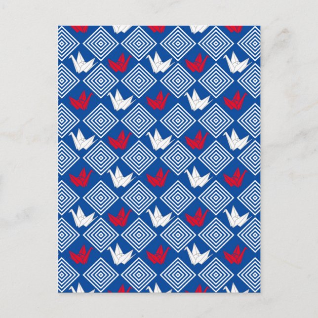 Peace Orizuru Mönster Vykort (Framsida)