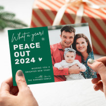 Peace out 2022 Modern Layout Gott nytt år Photo
