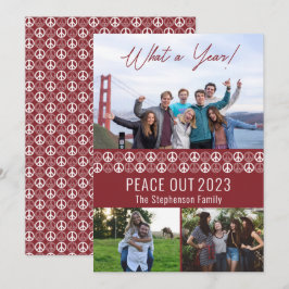 Peace out 2023: A Year 3 Photo Collage - Berry Julkort