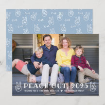 Peace out 2023 Blue Gott nytt år Funny Photo