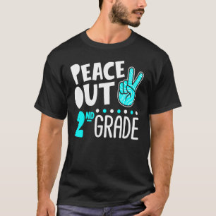 Peace out 2:a Klass Studenten, förra dagen, skola T Shirt