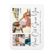 Peace out 2 Photos Keepsaki Grad Announcement