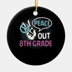 Peace out 8:e Klass Julgransprydnad Keramik