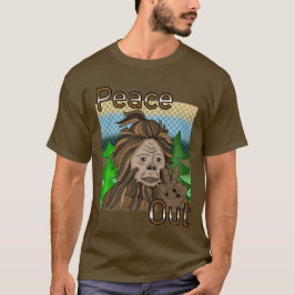 Peace out Bigfoot Sasquatch T Shirt
