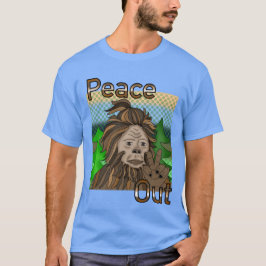 Peace Out Bigfoot Sasquatch T Shirt