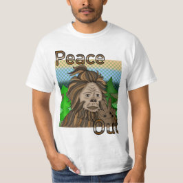 Peace out Bigfoot Sasquatch T Shirt