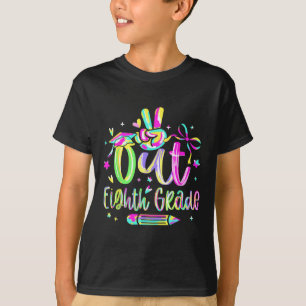 Peace out Eighth Klass Studenten Cl of 2025 Teach T Shirt