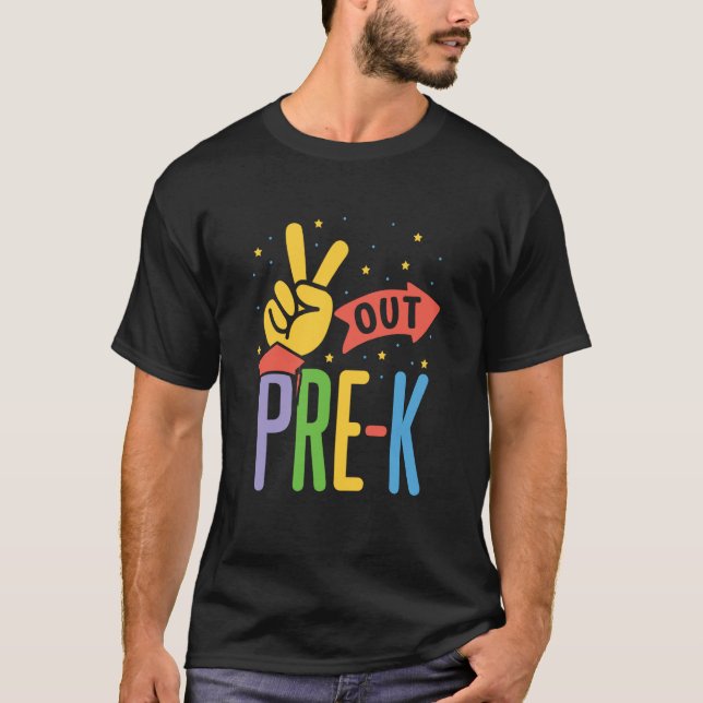Peace Out Pre K Pk Pre Kindergarten Kids Cute T Shirt (Framsida)