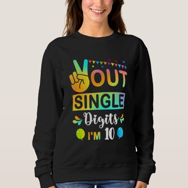 Peace out Single Digits Im 10 barn T Shirt (Framsida)