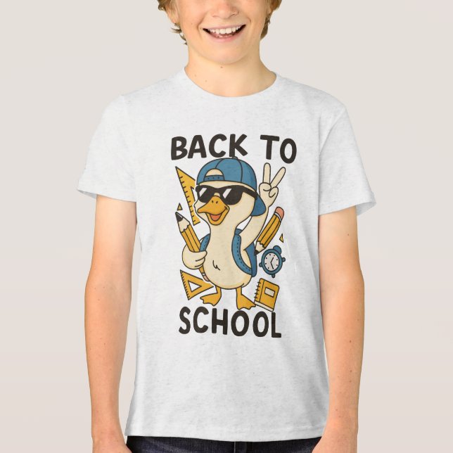 🧢 Peace Out, Summer — It’s School Time! 🕶️ T Shirt (Framsida)