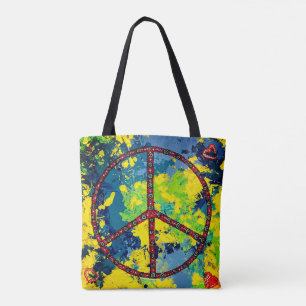 Peace out Tote Bag Tygkasse