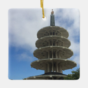 Peace Pagoda Julgransprydnad Keramik
