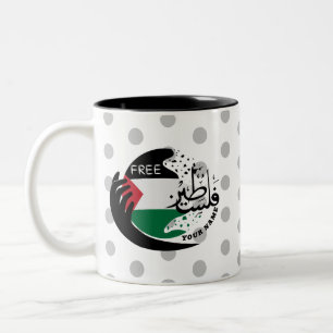 Peace, Palestina Två-Tonad Mugg