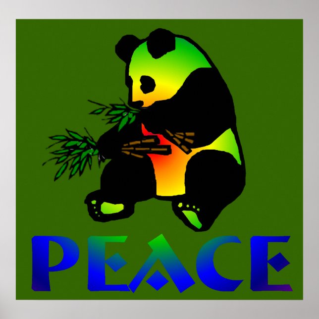 Peace Panda Bear Poster (Framsidan)