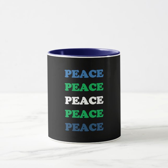 Peace PEACE PEACE Mugg (Center)