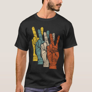 Peace Peace Sign Hands T Shirt