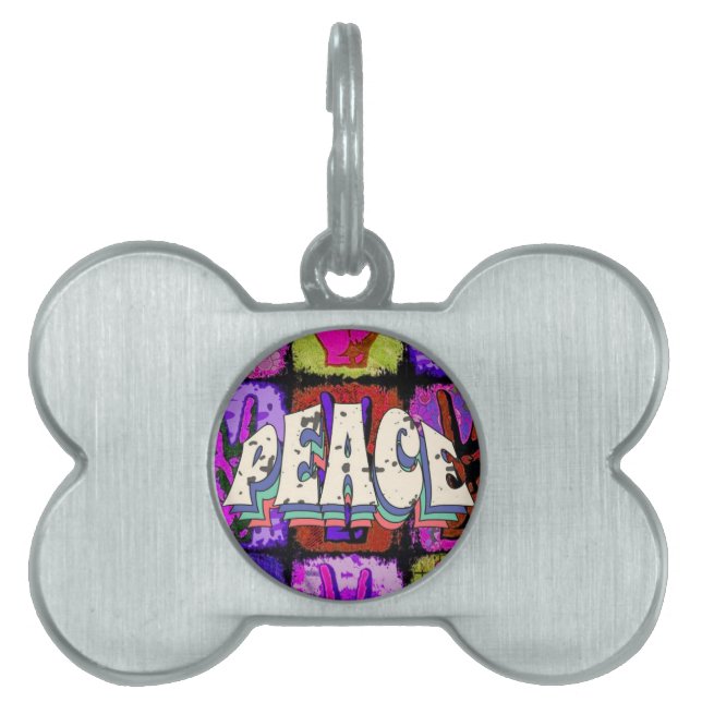 Peace Pet ID-tagg ID-bricka Husdjur (Framsidan)