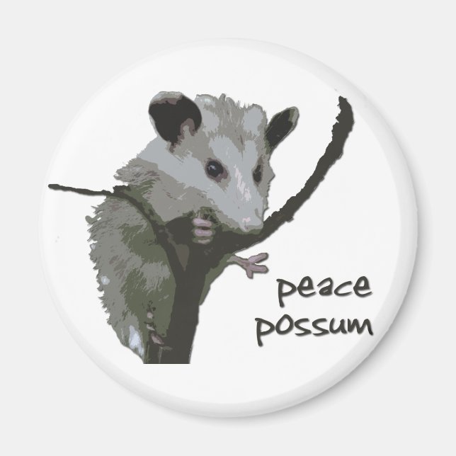 Peace Possum Magnet (Framsidan)