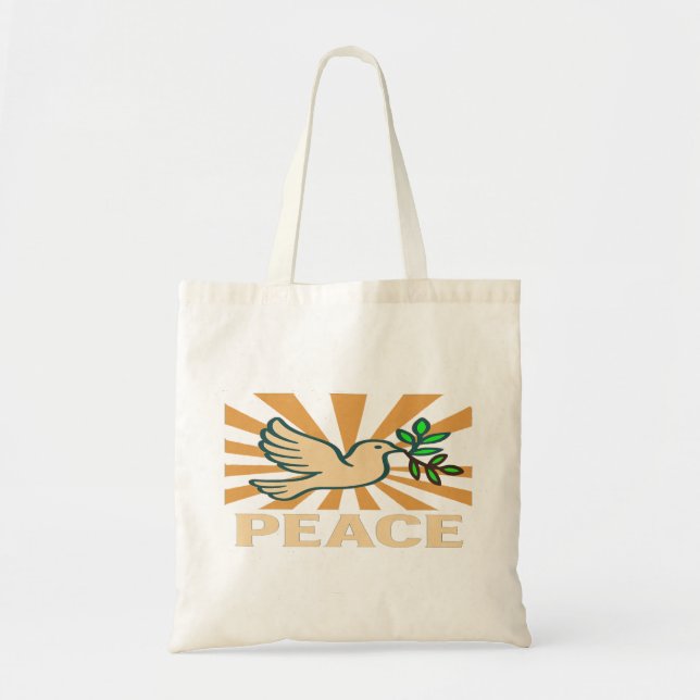 Peace Poster Tote Bag Harmony & Stil Tygkasse (Framsidan)