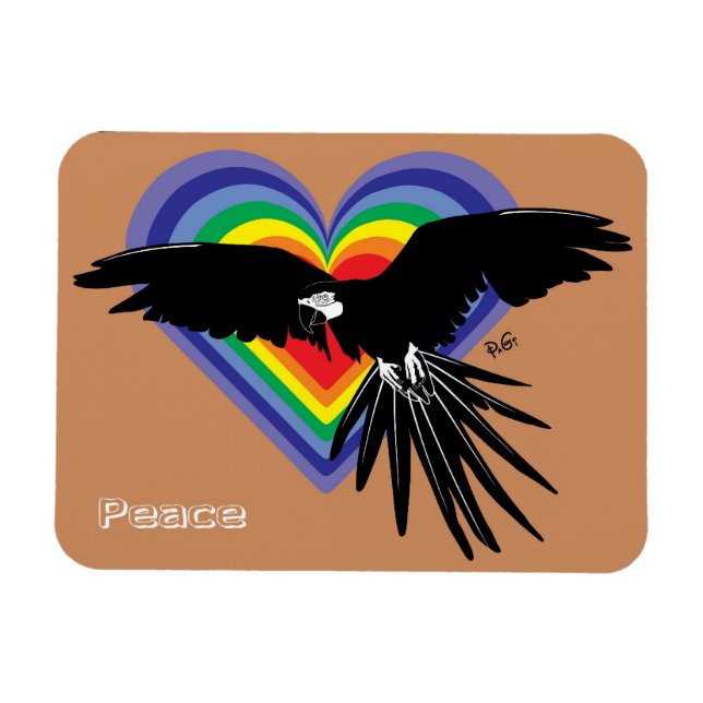Peace Premium Flexi Magnet (Horisontell)
