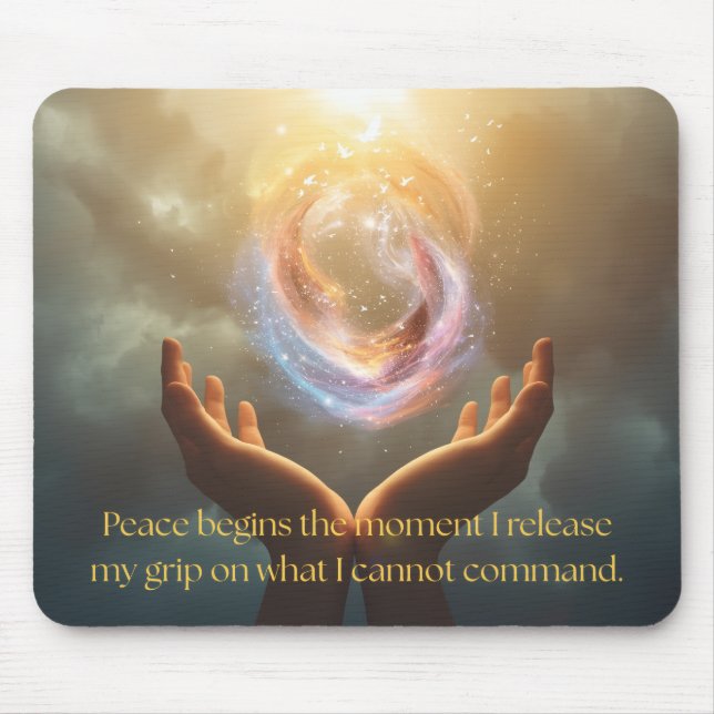 Peace Quote Mousepad Musmatta (Framsidan)