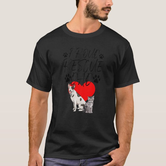 Peace Rädding Pappa Animal Protection Funny Pet An T Shirt (Framsida)