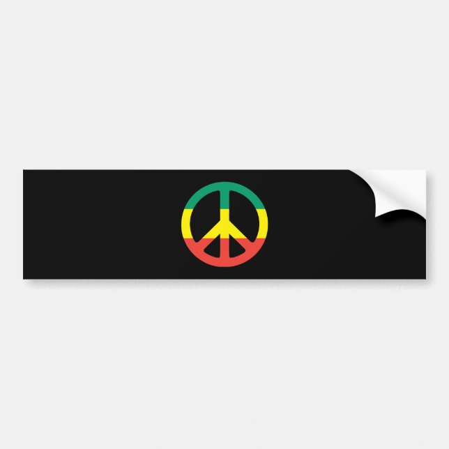 peace rasta bildekal (Framsidan)