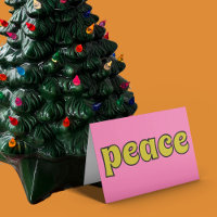 Peace Retro Rosa and Lime Green