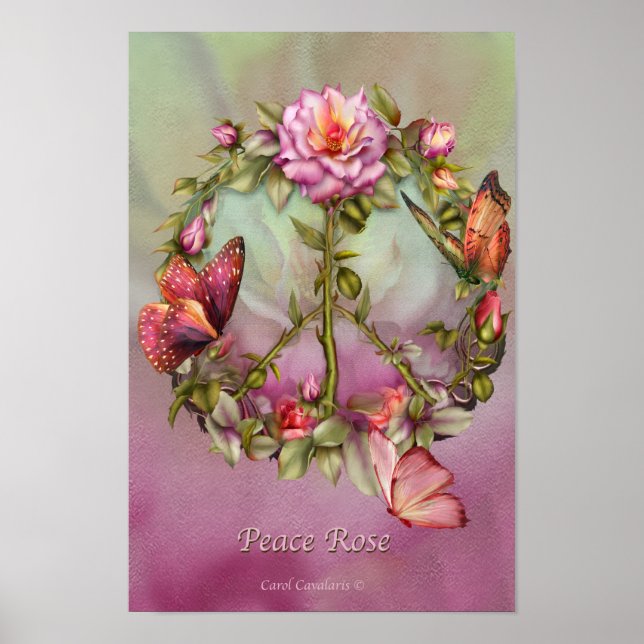 Peace Roses Art Poster/Print Poster (Framsidan)