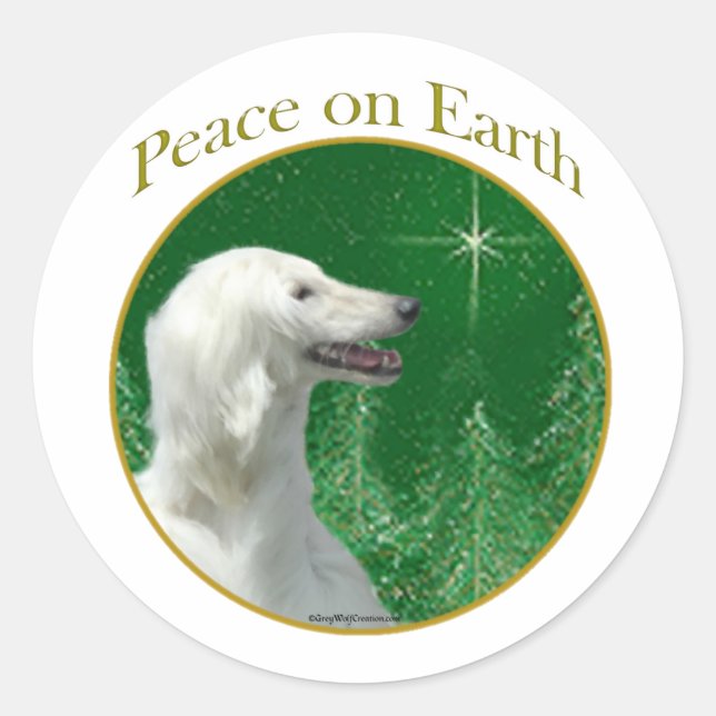 Peace Runt Klistermärke (Framsida)