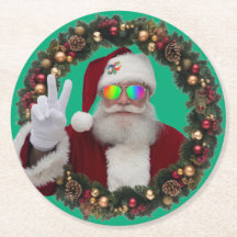 Peace Santa Coaster